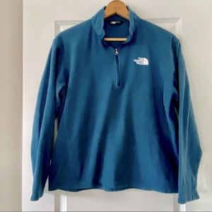 North Face Blue Pullover Fleece/Base Layer Lightwt